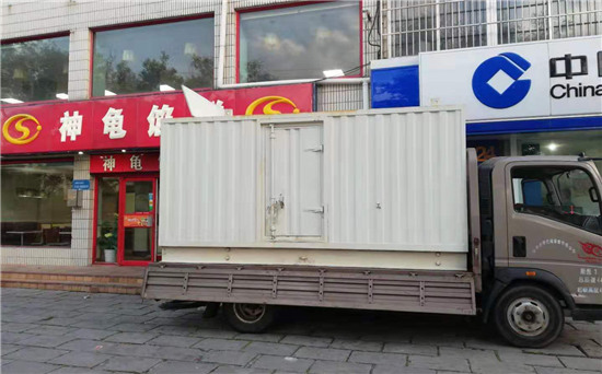 东升镇出租发电机施工案例